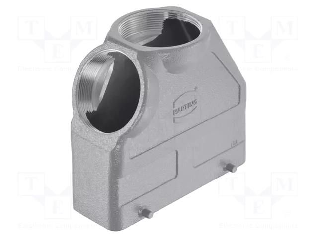 Enclosure for connectors: HDC; Type: high; Gland: M40 HARTING 19300240598