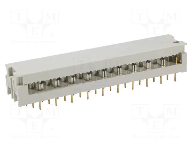Connector: IDC; PIN: 40; SEK Low Profile; straight; THT; 2.54mm HARTING 09190409643