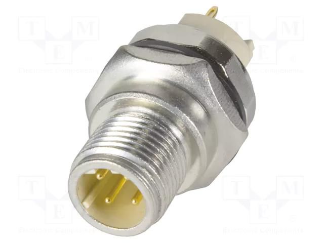 PCB receptacle male front D-cod 4-pole HARTING 21033811431