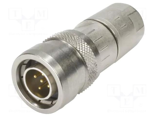 Circular connector M12-PP-CC-IDC-4P-DCOD-M-STR-SHLD HARTING 21033821401