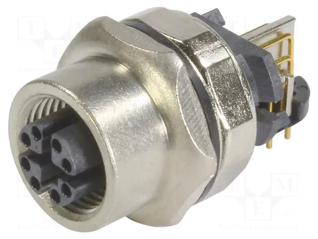 Circular connector M12 CAT6a Bu gewinkelt VWM HARTING 21033814802