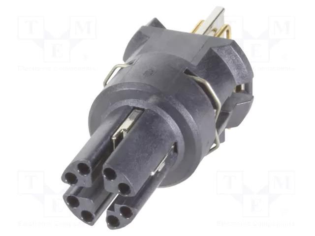 Circular connector M12 CAT6a Bu gewinkelt HARTING 21033814806