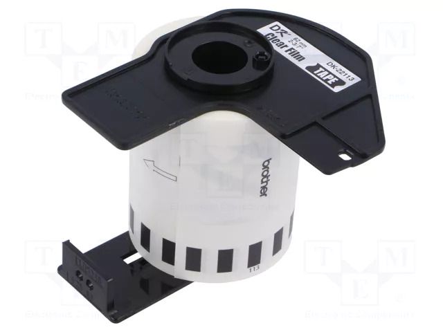 Foil tape; 62mm; 15.24m; white; Character colour: black; glued BROTHER BR-DK22113