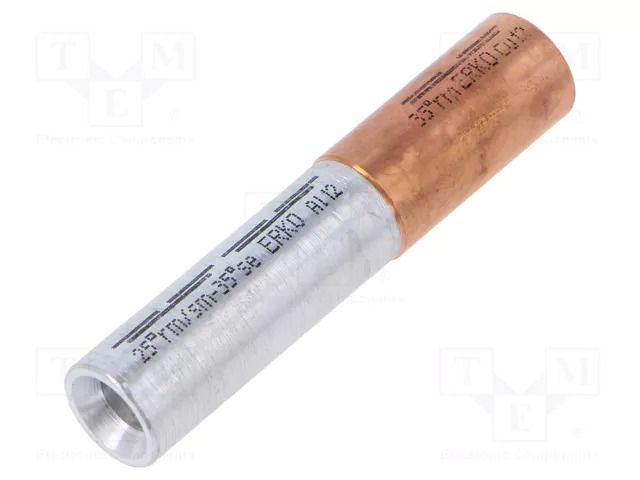 Tip: butt splice; reductive; copper / aluminum; crimped ERKO ACL-25-35/1