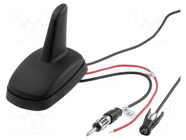 Antenna; SHARK; AM,FM,GPS; DIN,WICLIC; 12VDC; RG174 4CARMEDIA ANT.S02.04