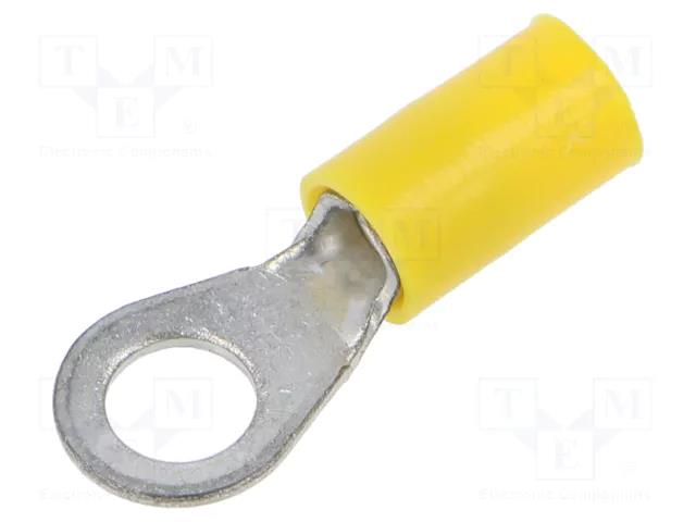 Tip: ring; M6; Ø: 6.5mm; 4÷6mm2; crimped; for cable; insulated ERKO KOV-6-6/100