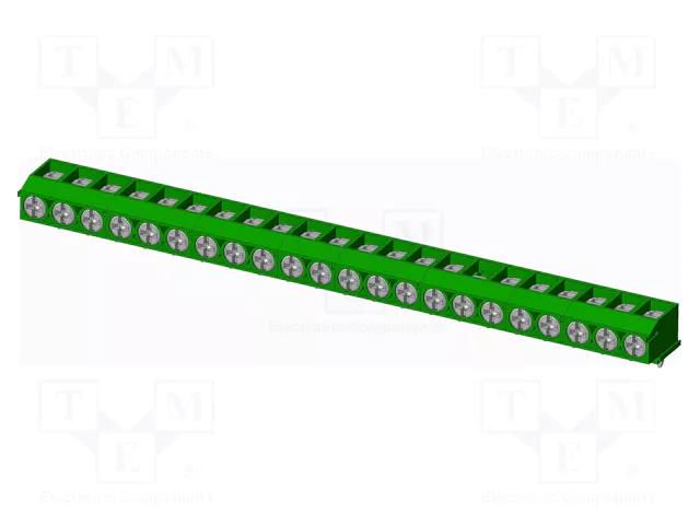 Connector: PCB terminal block; terminal; T3; 8A; PIN: 22; straight AMPHENOL ANYTEK T32204530000G