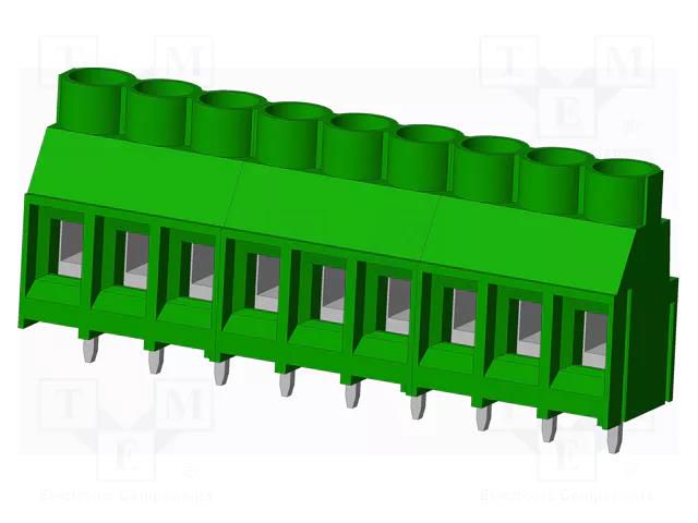 Connector: PCB terminal block; terminal; 30A; 300V; PIN: 9; on PCBs AMPHENOL ANYTEK T70903500000G