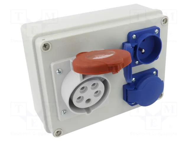 Electric switchboard; IP44; wall mount; ABS; Thread: PG16 PAWBOL B.1602