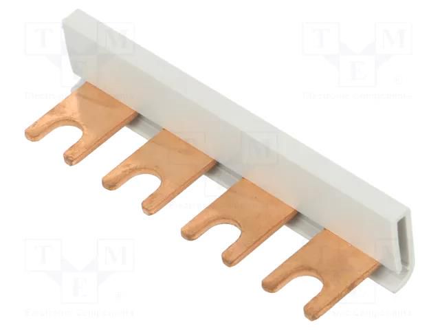 Busbar; 16mm2; Poles: 1; Urated: 400V; fork; Pitch: 17.8mm; L: 70mm PAWBOL E.4116/4LW