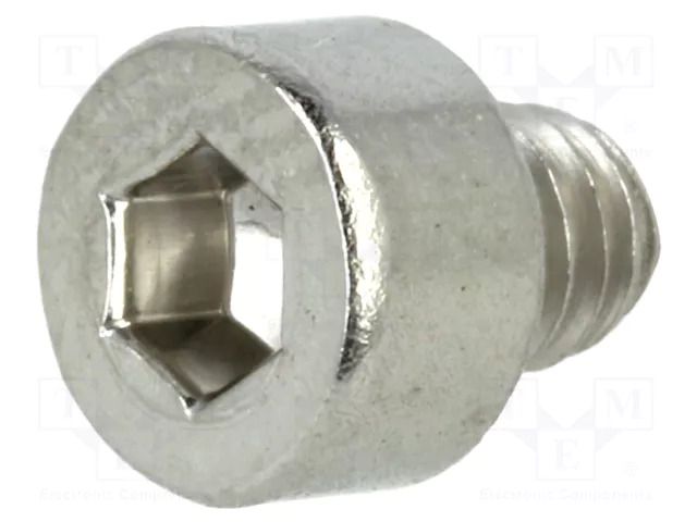 Screw; M4x4; 0.7; Head: cheese head; hex key; HEX 3mm; DIN 912 KRAFTBERG M4X4/D912-A2