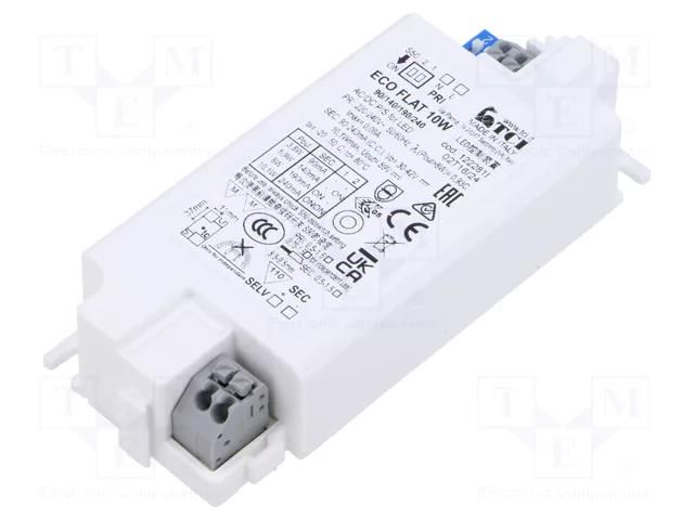 Power supply: switching; LED; 30÷42VDC; 90÷240mA; 220÷240VAC; IP20 TCI 122281I