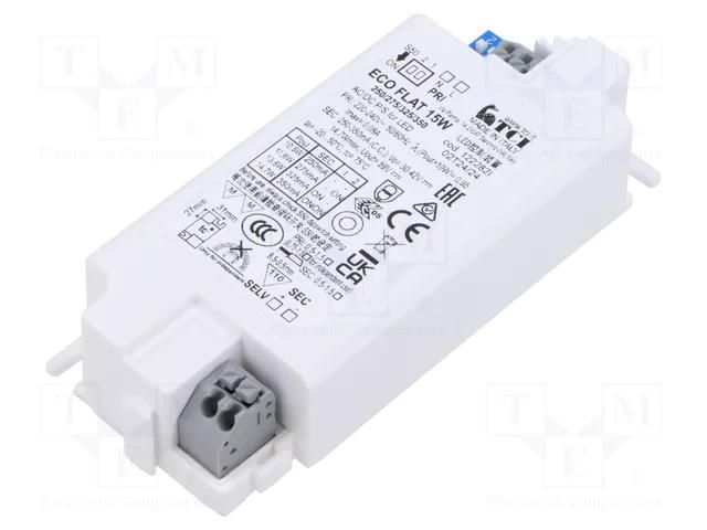 Power supply: switching; LED; 30÷42VDC; 250÷350mA; 220÷240VAC TCI 122282I