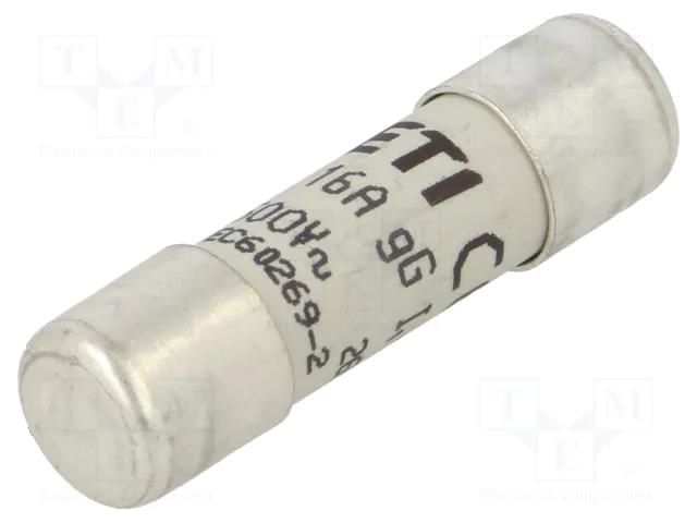 Fuse: fuse; 16A; 500VAC; gG; cylindrical; 10.3x38mm ETI POLAM 002651019