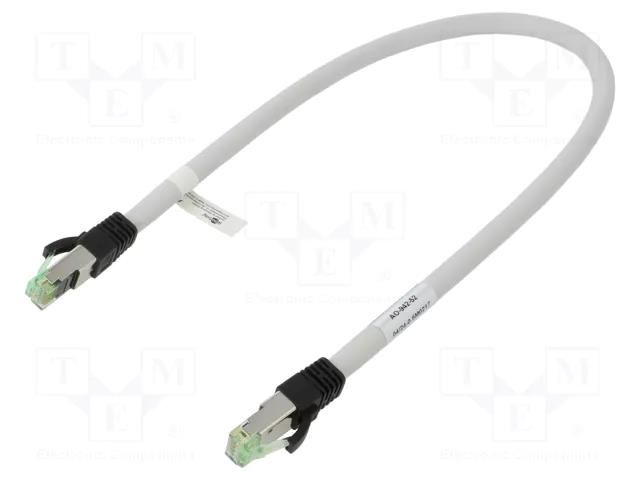 Patch cord; RJ45 plug,both sides; S/FTP; Cat 8; stranded; Cu; 0.5m GOOBAY GOOBAY-55135