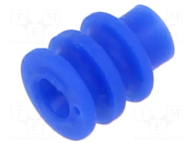 Gasket for wire; Mini Universal MATE-N-LOK; 4.14mm; blue TE Connectivity 794758-1