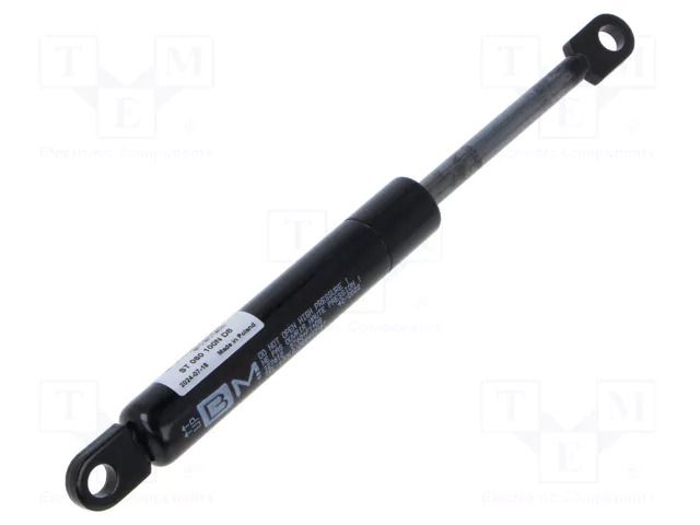 Gas spring; mounting holes; L: 205mm; Øout: 18mm; Piston diam: 8mm PNEUMAT ST-060-100N-D8