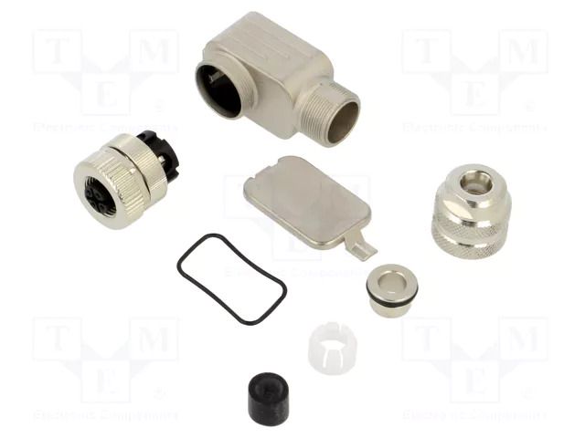 Connector: M12; female; 713; 250V; PIN: 4; IP67; for cable; 18AWG BINDER 99-1430-824-04