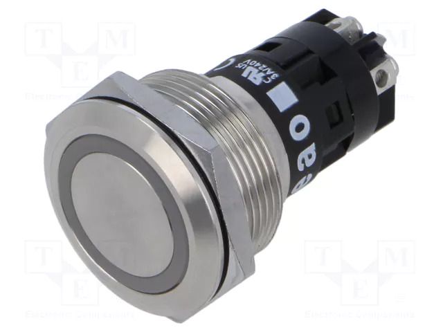 Switch: vandal resistant; Pos: 2; SPDT; 0.5A/220VAC; 0.1A/220VDC EAO 82-6152.11A4