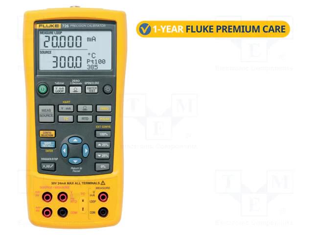 Meter: calibrator; pressure,frequency,voltage,current,RTD FLUKE FLK-726/FPC