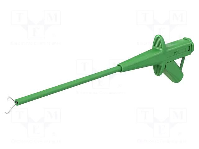 Clip-on probe; pincers type; 4A; green; 1kV; 4mm STÄUBLI SKPS-4-100-25