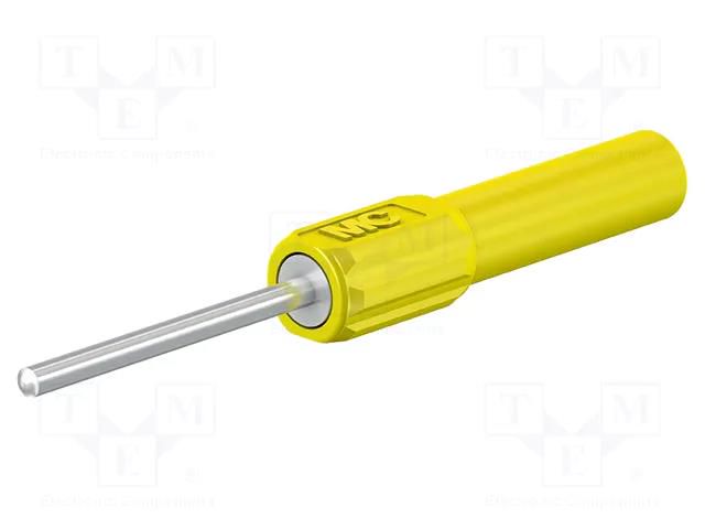 Measuring tip; 19A; yellow; Tip diameter: 2mm; Socket size: 4mm STÄUBLI ZPS-20/25-24