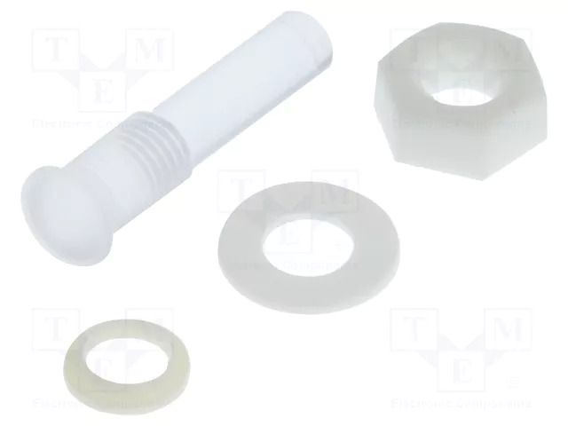 Fiber for LED; Ø5mm; L: 16mm; round; Front: convex; IP67 BIVAR PLTR5-16MM-PR2