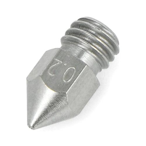Printer nozzle 0,2mm MK8 - filament 1,75mm - stainless steel AMS-20131 5904422349141