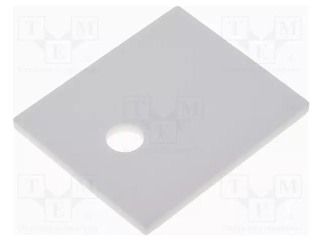 Heat transfer pad: ceramic; TO218,TO247; L: 21mm; W: 25mm; 25W/mK FISCHER ELEKTRONIK AOS218/247/1