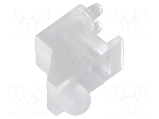 Fiber for LED; Ø3mm; Front: convex; angular,with PCB mounting BIVAR SLP3-300-100-R