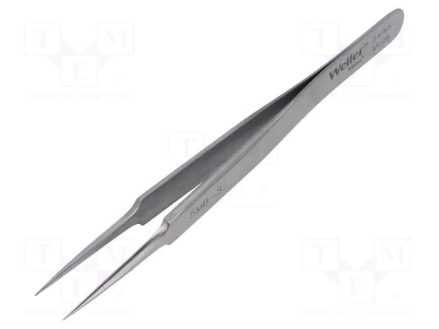 Tweezers; 110mm; for precision works; Blades: narrowed WELLER WEL.5MBS