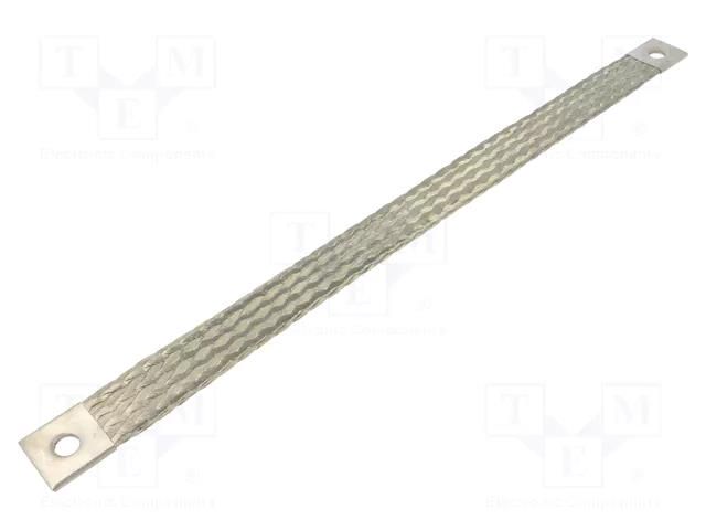 Braids; earthing tape; 70mm2; Ø1: 13mm; Ø2: 13mm; 290A; L: 500mm; KT CONNECT KT-070-500-1313-D