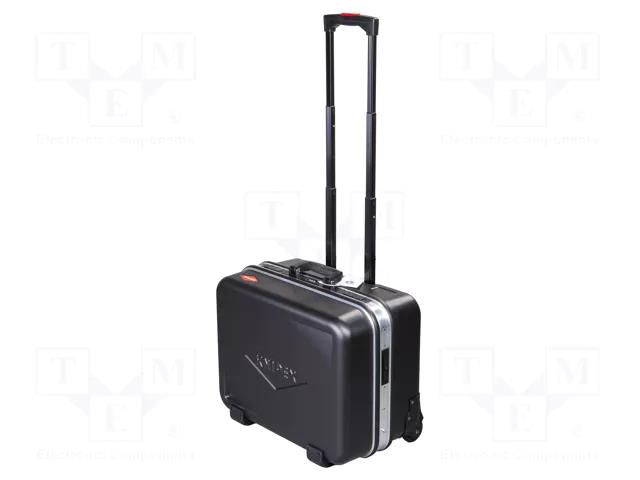 Case; tool case; with wheels; black; ABS; 510x410x270mm KNIPEX KNP.002141LE