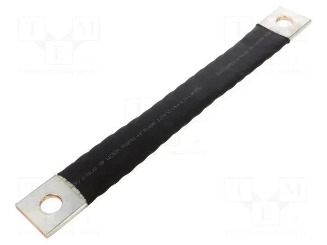 Braids; insulated earthing tape; 95mm2; Ø1: 17mm; Ø2: 17mm; 330A CONNECT IKT-095-200-1717-D