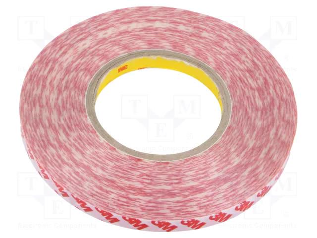 Tape: fixing; W: 12mm; L: 50m; Thk: 0.2mm; double-sided; transparent 3M 3M-GPT-020F-12-50