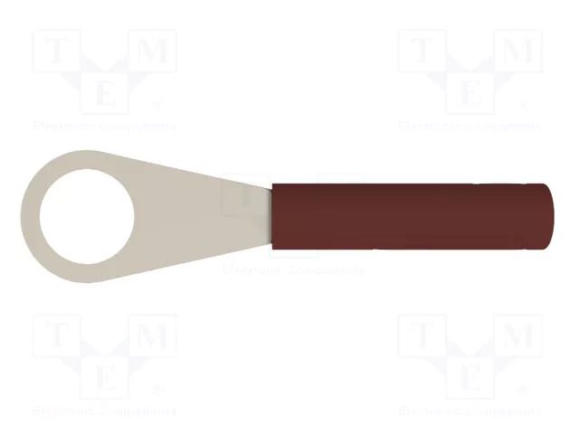 Connector: ring; plug; banana 4mm socket,ring 8,4mm; 60VDC; 32A SCHÜTZINGER LB4-RKSSN8.4-BR