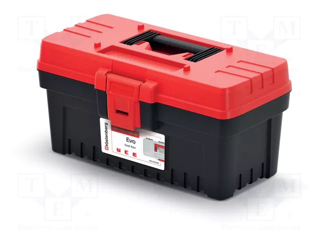 Chest; tool case; black-red; polymer; EVO; 360x193x186mm; 10kg KISTENBERG KEV4020N-3020