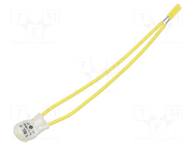 Sensor: thermostat; NC; 110°C; 2.5A; 250VAC; lead 0,1m; ±5°C SYNFLEX S01-110