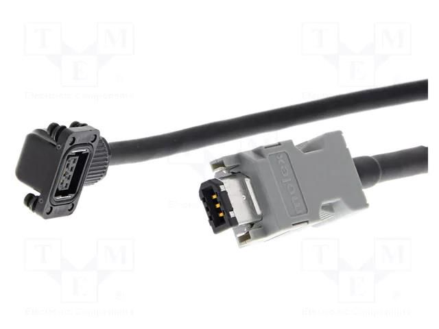 Accessories: Connection lead; Standard: Omron; 1S; signal; 3m OMRON R88A-CR1A003CF-E