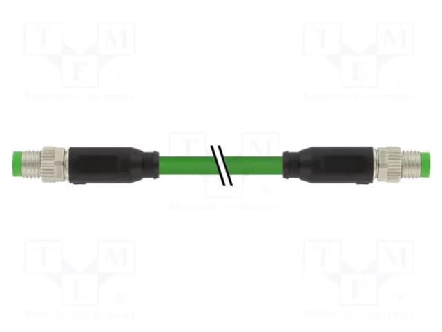 Connecting cable; 7000; IP67; 50VAC; 60VDC; 4A; 1.5m; PIN: 4 MURR ELEKTRONIK 7000-89701-7910150