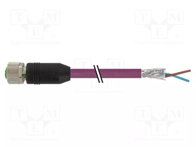 Cable: for sensors/automation; M12; PIN: 2; straight; 3m; plug; 4A MURRELEKTRONIK 7000-14061-8410300