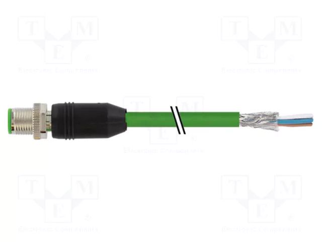 Cable: for sensors/automation; M12; PIN: 4; straight; 3m; plug; 1.5A MURRELEKTRONIK 7000-14541-8000300