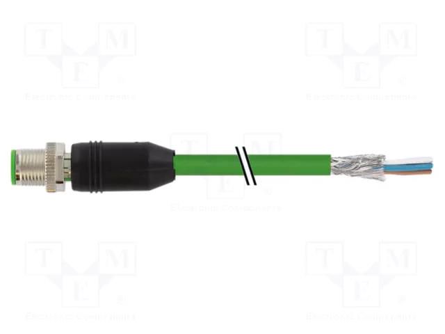 Connecting cable; male; 7000; IP67; 60VDC; 4A; 10m; PIN: 4; plug MURRELEKTRONIK 7000-14541-7961000