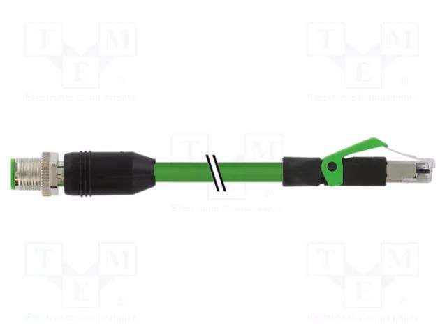 Connecting cable; 7000; IP20,IP67; 60VDC; 0.5A; 1.5m; PIN: 4 MURR ELEKTRONIK 7000-44711-7940150