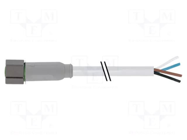 Cable: for sensors/automation; M8; PIN: 4; straight; 10m; plug; 7014 MURRELEKTRONIK 7014-08061-2111000
