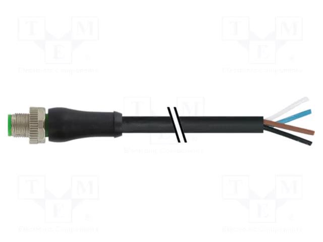 Connecting cable; male; 7000 Power; IP67; 63VAC; 63VDC; 12A; 5m MURR ELEKTRONIK 7000-P6201-P060500