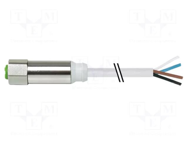 Cable: for sensors/automation; M12; PIN: 4; straight; 10m; plug MURRELEKTRONIK 7044-12221-3361000