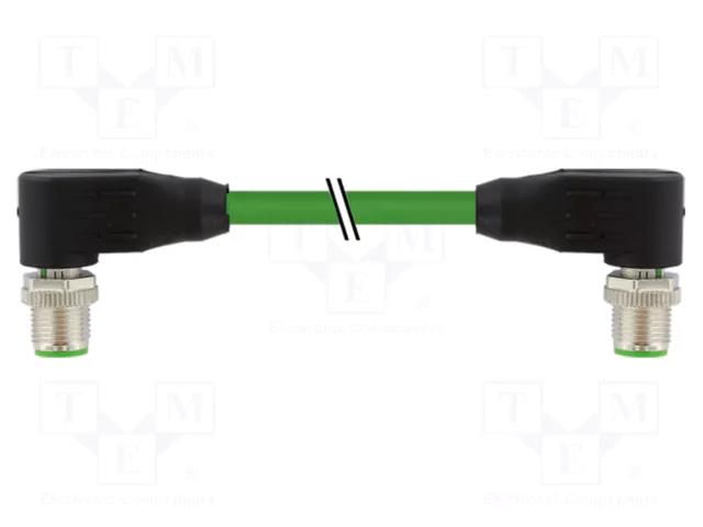 Connecting cable; 7000; IP67; 60VDC; 4A; 1.5m; PIN: 4; Thread: M12 MURR ELEKTRONIK 7000-44561-7940150