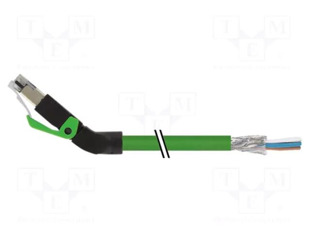 Connecting cable; male,RJ45; 7000; IP20; 60VDC; 1.5A; 1.5m; PIN: 4 MURR ELEKTRONIK 7000-74121-7940150