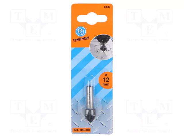 Countersink; high speed steel; Holder: plunger; 6mm; Ø: 12mm PG PROFESSIONAL PG-840.00